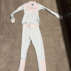 Backcountry Merino Wool Baselayer 1/4 zip top and bottom Small